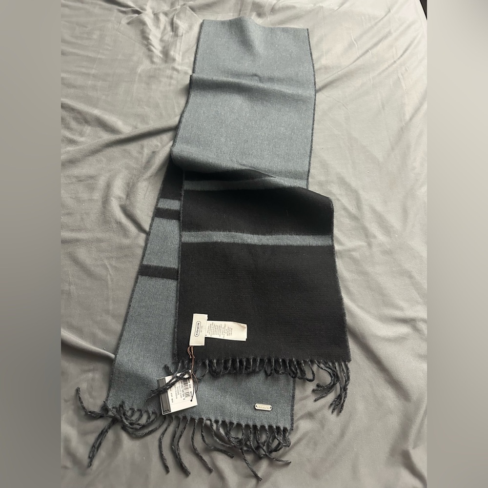 Coach wool and cashmere new with tags men’s womens unisex scarf NWT